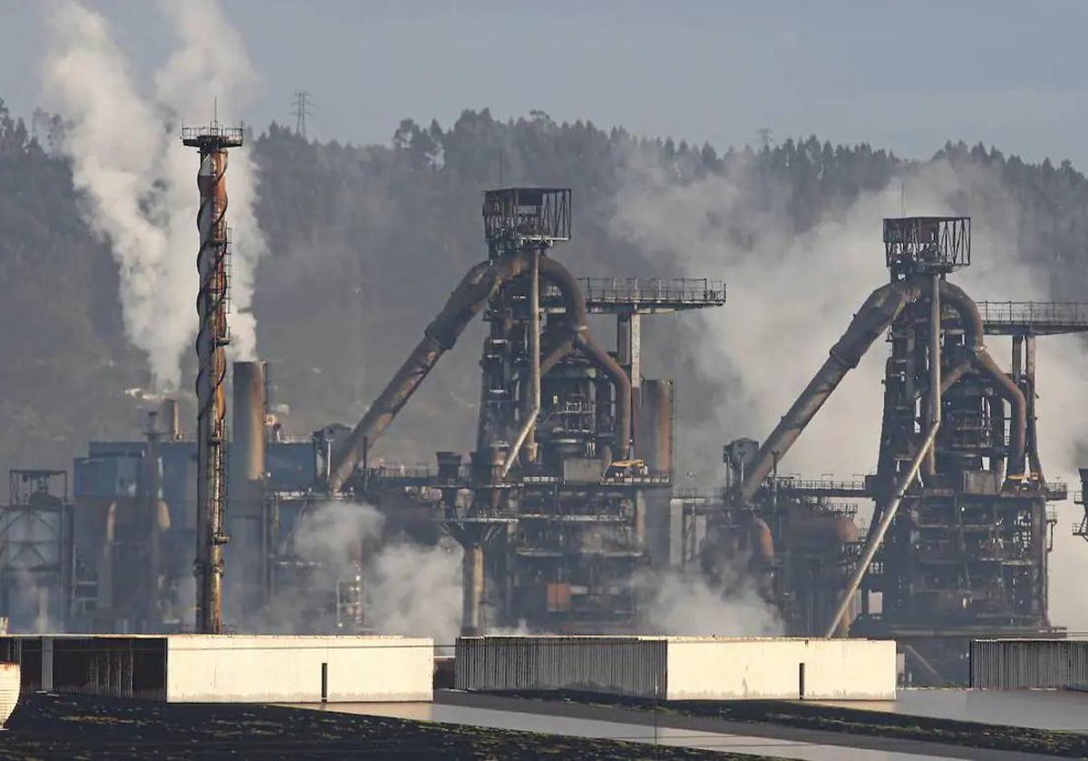 Factoría de Arcelor en Gijón.