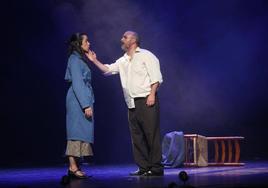 Un momento de la actuación teatral, en el teatro Filarmónica de Oviedo, en un evento pasado.