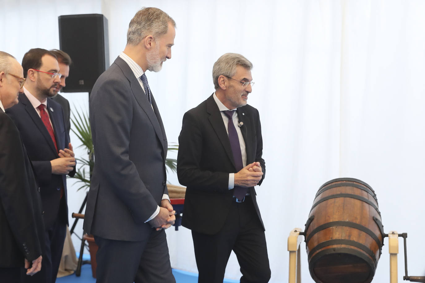 El Rey visita Asturias en el aniversario de Mantequerías Arias y ALSA