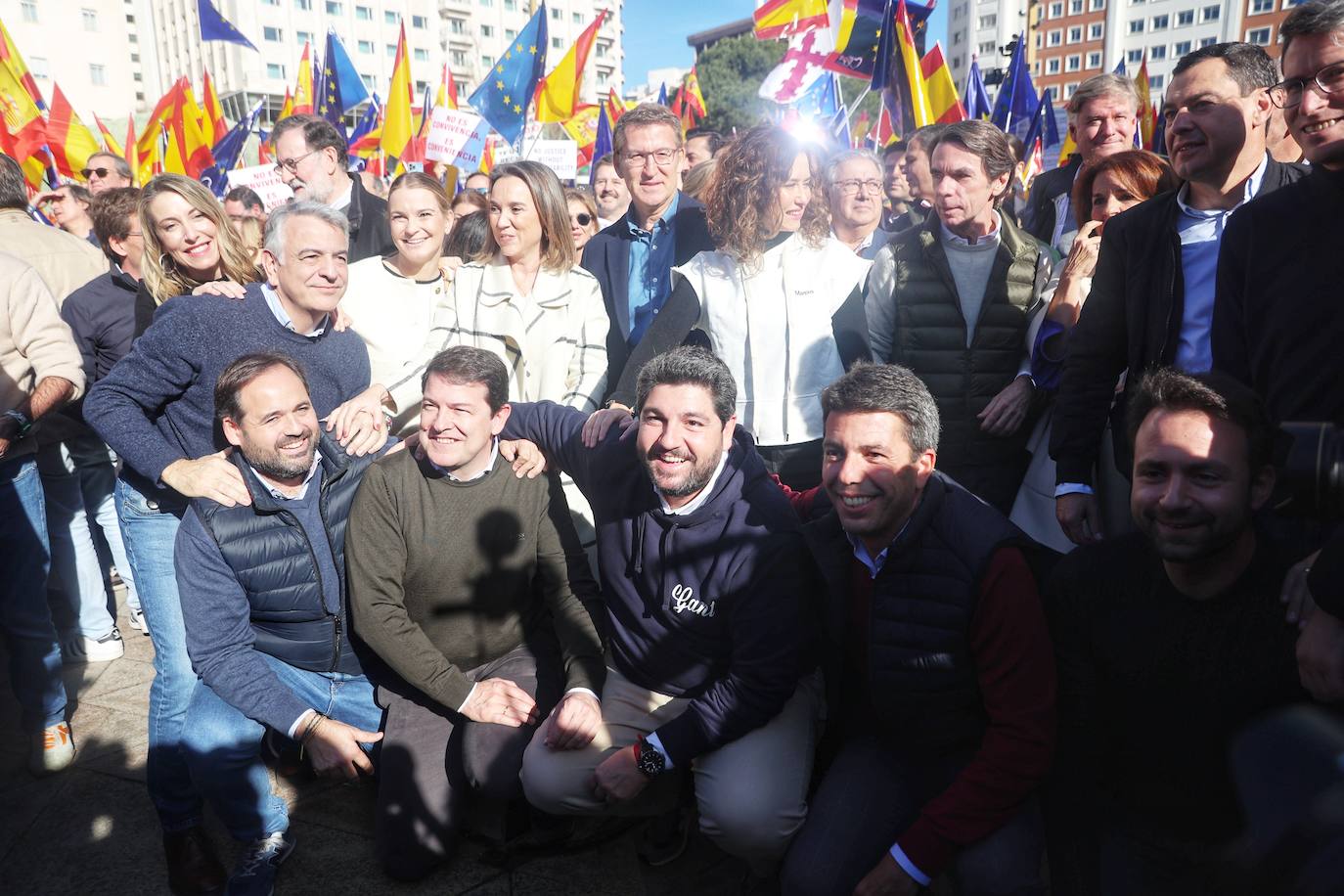 Decenas de asturianos protestan en Madrid contra la ley de amnistía