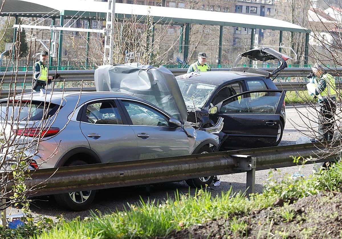 Grave accidente en el corredor del Nalón, que se cobró tres vidas en 2023