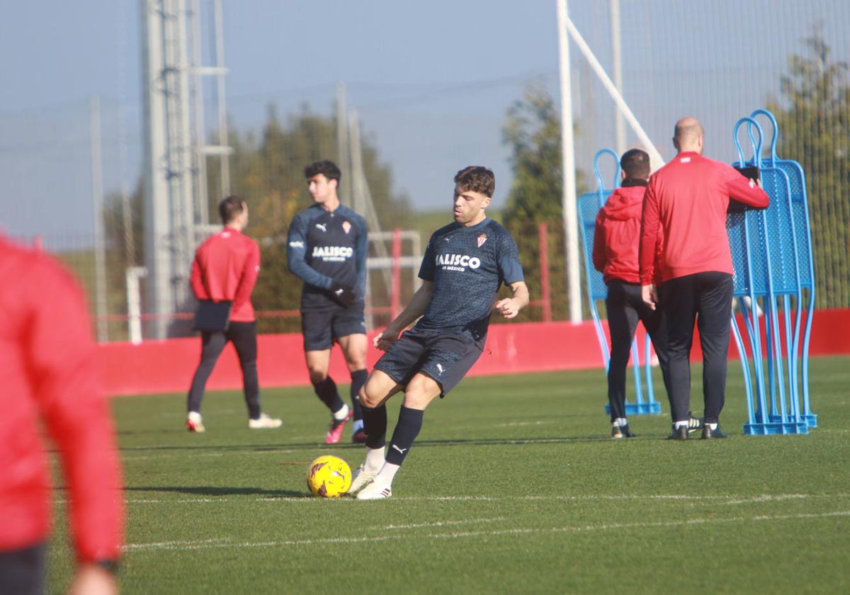 Las imágenes del entrenamiento del Sporting de Gijón