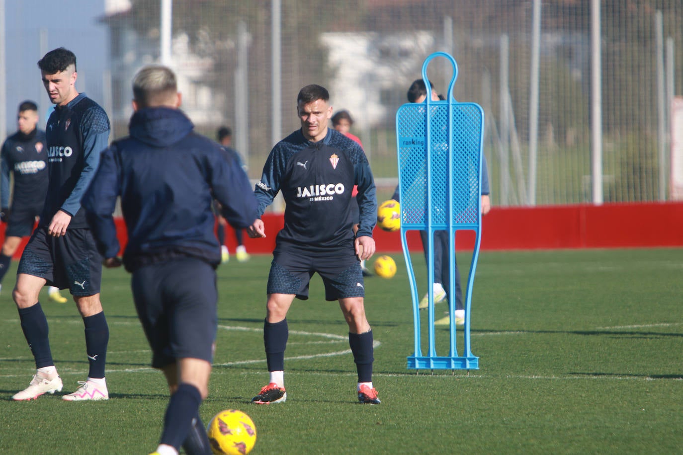 Las imágenes del entrenamiento del Sporting de Gijón