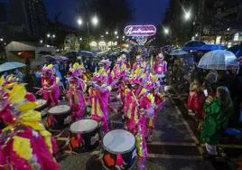 El desfile del entierro de la sardina del Antroxu de Gijón de 2023.