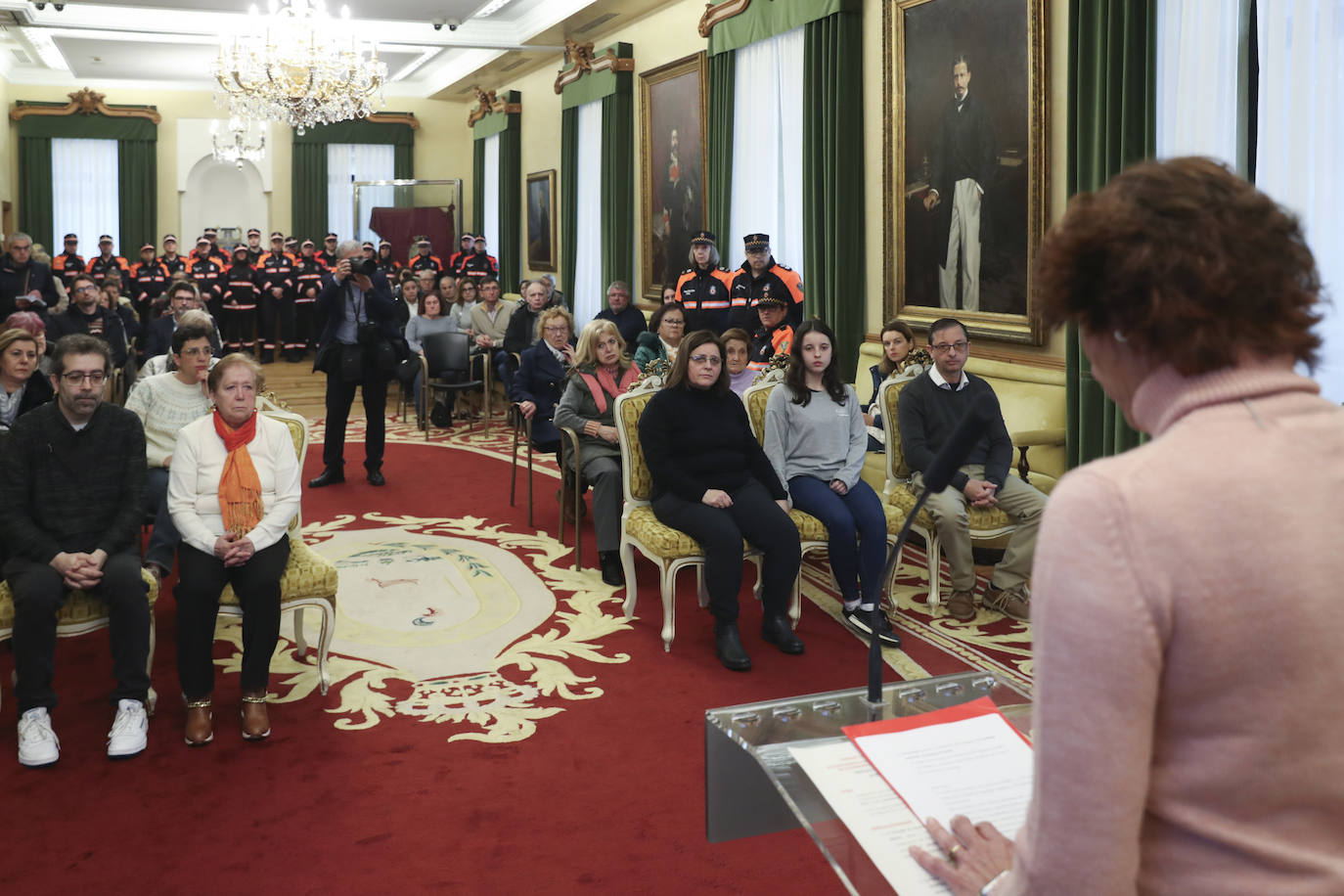 Gijón rinde un sentido homenaje a Inés Sánchez, la voluntaria de Protección Civil fallecida en un accidente