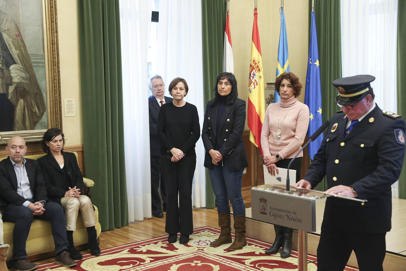 Gijón rinde un sentido homenaje a Inés Sánchez, la voluntaria de Protección Civil fallecida en un accidente