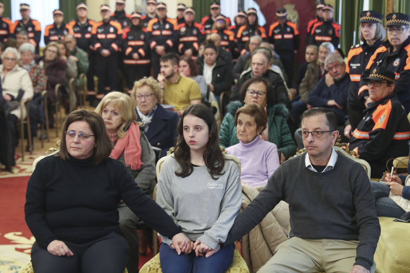 Gijón rinde un sentido homenaje a Inés Sánchez, la voluntaria de Protección Civil fallecida en un accidente