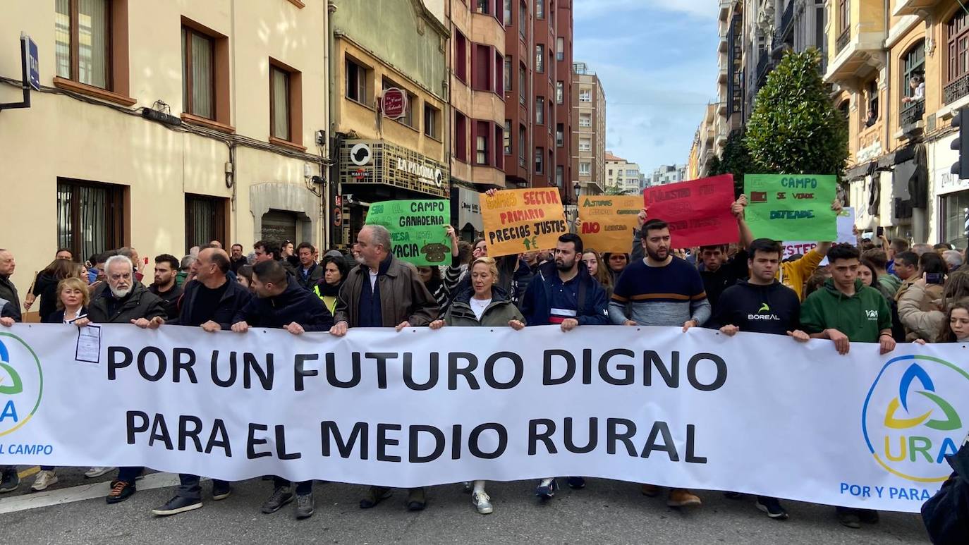 Tractorada en Asturias: las imágenes que deja la protesta del campo asturiano