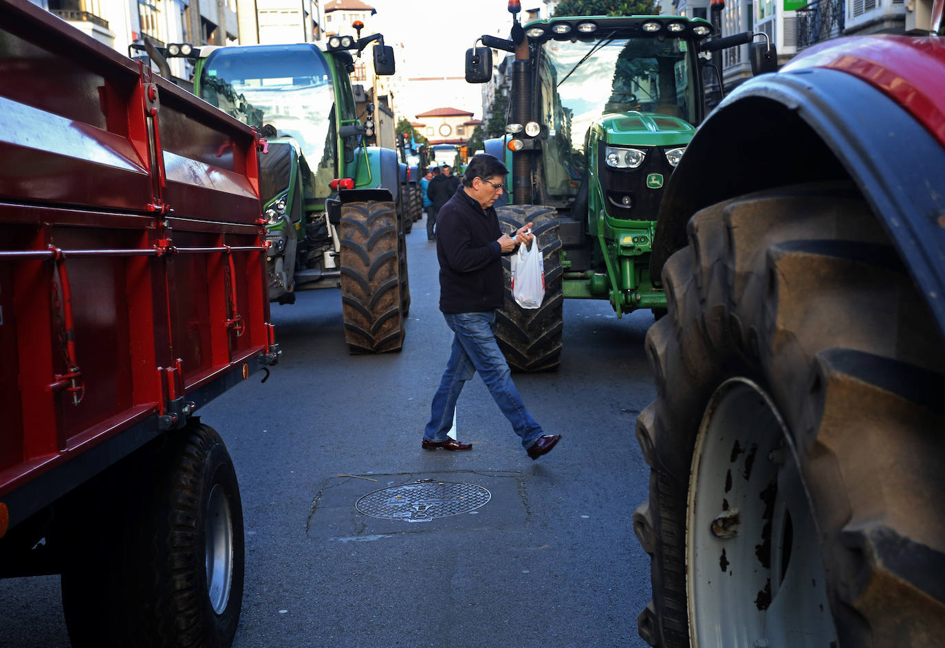Así ha sido la tractorada en Oviedo de este viernes
