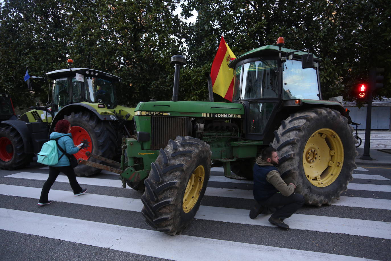 Así ha sido la tractorada en Oviedo de este viernes