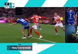 «Es con poca intensidad esto, para mí no es penalti»