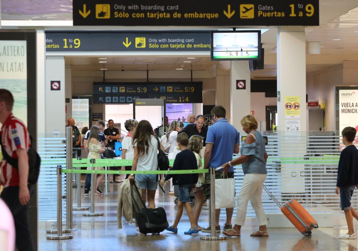 Zona de control de seguridad.
