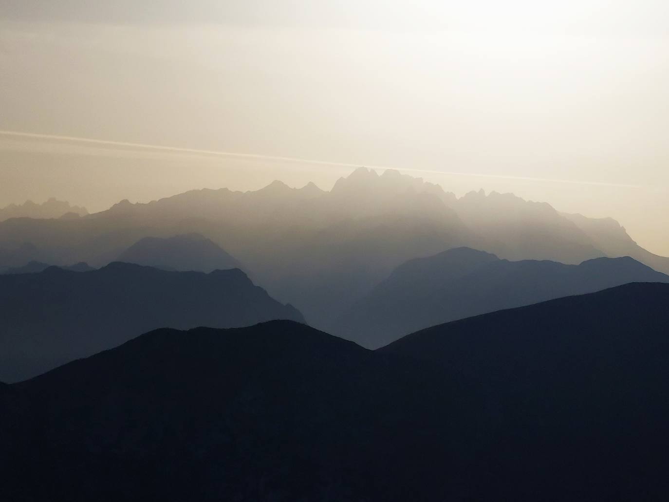 Picos de Europa desde el Collau La Verde