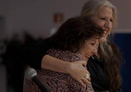 Carmen Linares y María Pagés, durante los ensayos del documental.