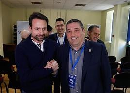 Álvaro Queipo, con José Manuel Pimentao.