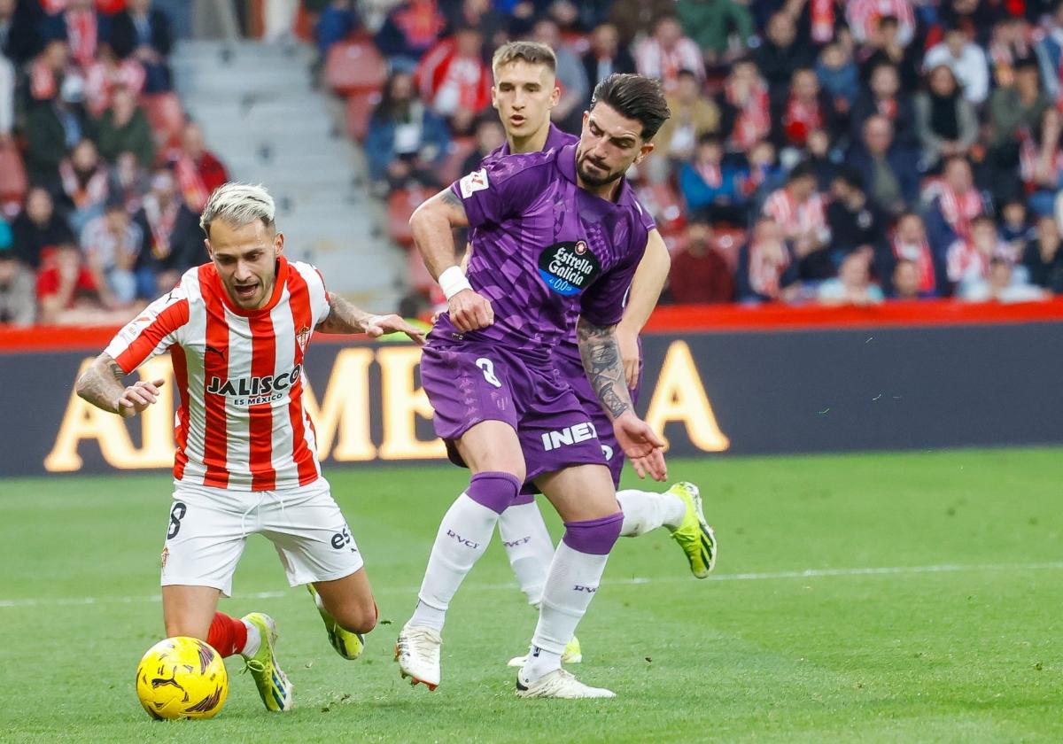 Fran Villalba, durante el partido ante el Valladolid.