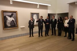 Alfredo Canteli, Alfonso Palacio, Adrián Barbón, Fernando Masaveu, Vanessa Gutiérrez, Carolina Compostizo y Juan Cofiño.