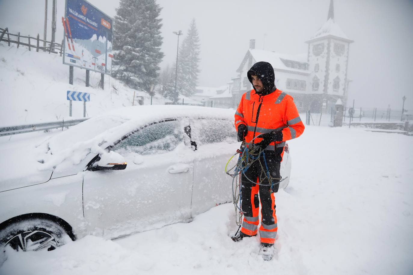 Lluvia, viento y nieve: el temporal &#039;Mónica&#039; pone a Asturias en alerta