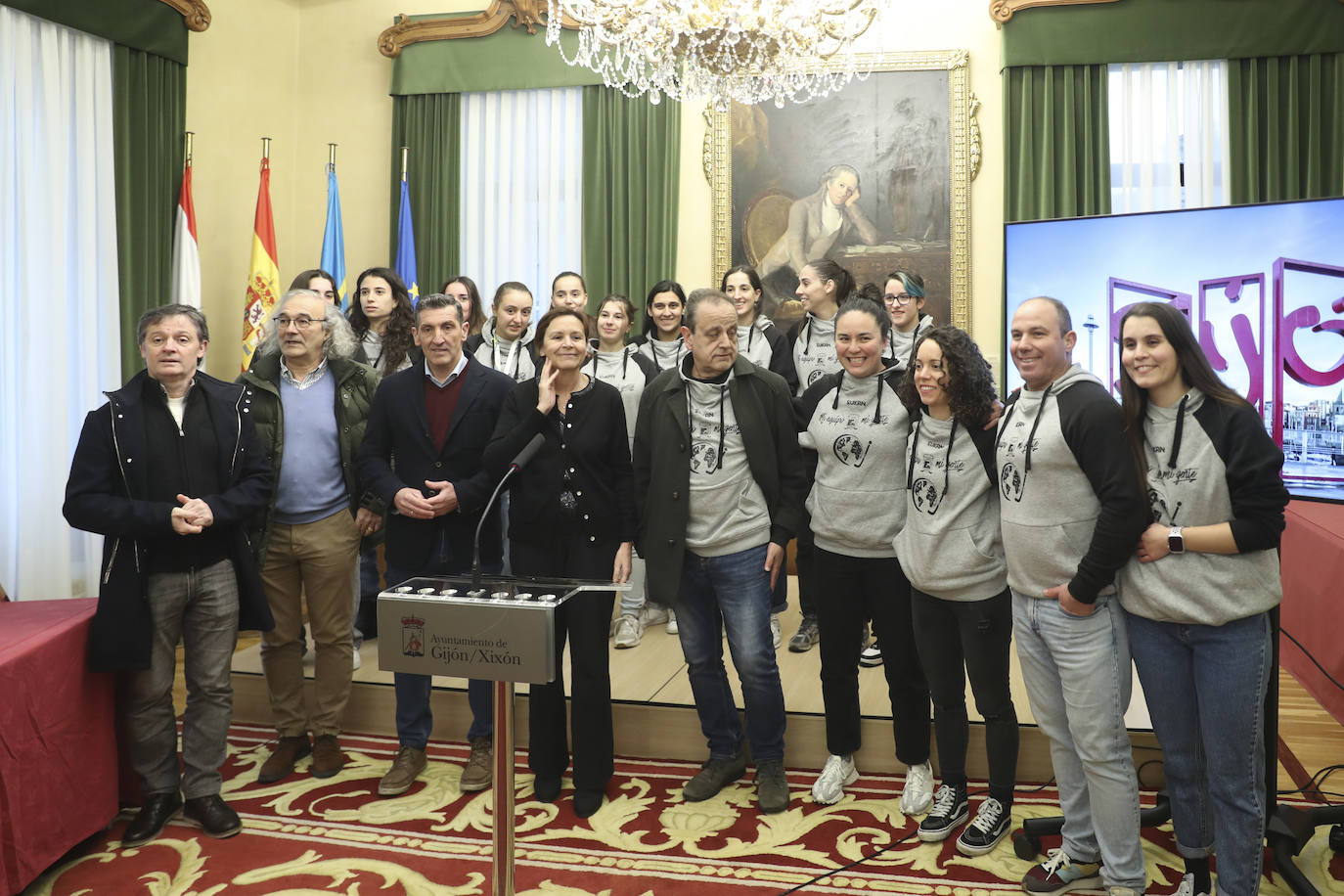 Gijón homenajea a las campeonas del mundo