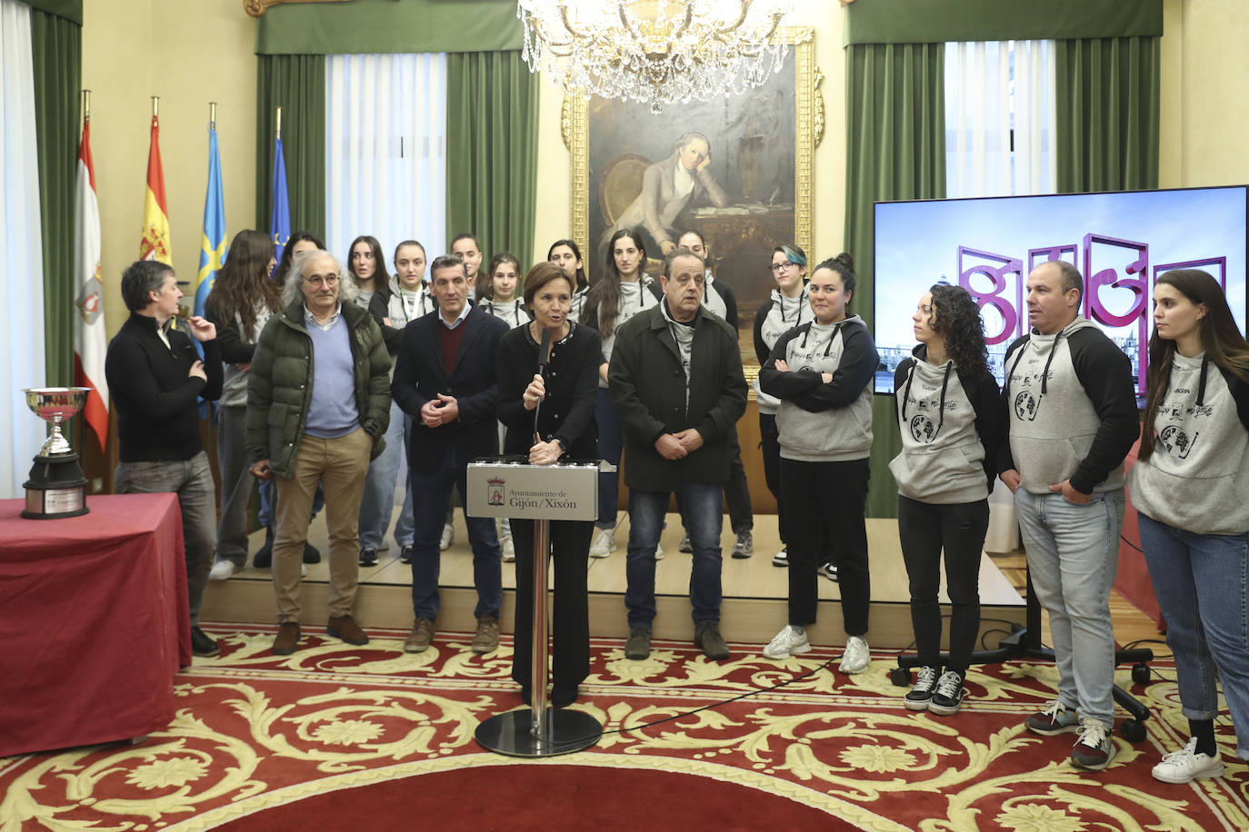 Gijón homenajea a las campeonas del mundo