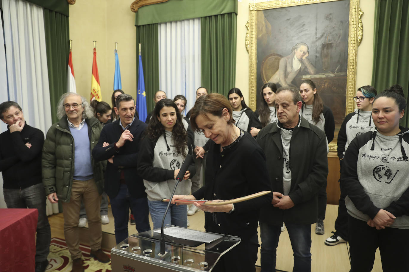 Gijón homenajea a las campeonas del mundo