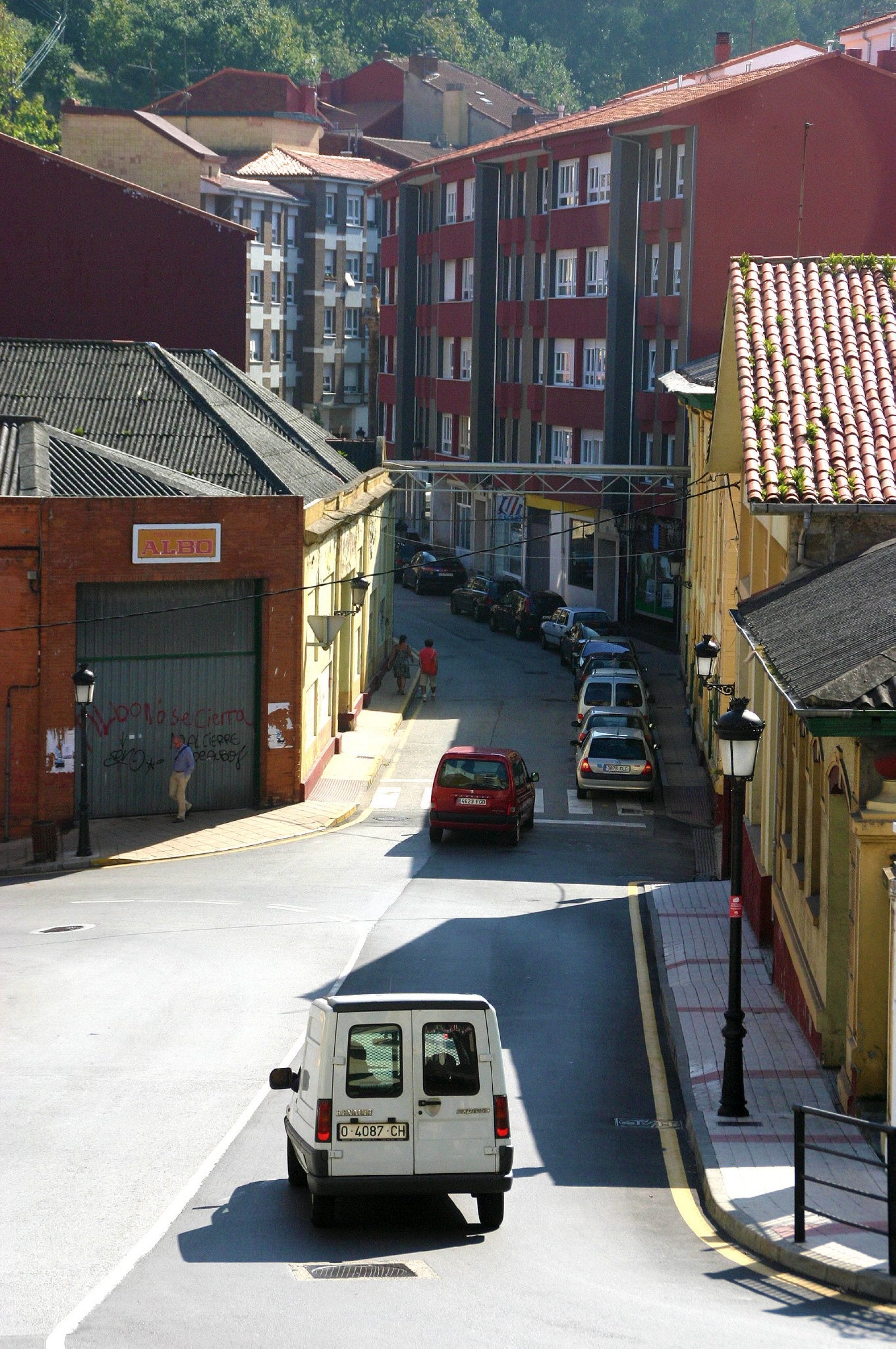 Calle de Carlos Albo, en Candás.