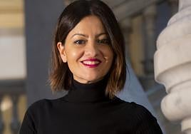 Sira Rego, en la sede de la Junta General del Principado.