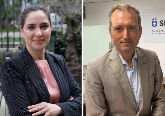 Leticia Rodríguez, Grupo AGBAR (Asturagua) y David González, director ejecutivo de Sekuens.