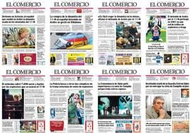 La trama asturiana del 11-M, a través de las portadas de EL COMERCIO