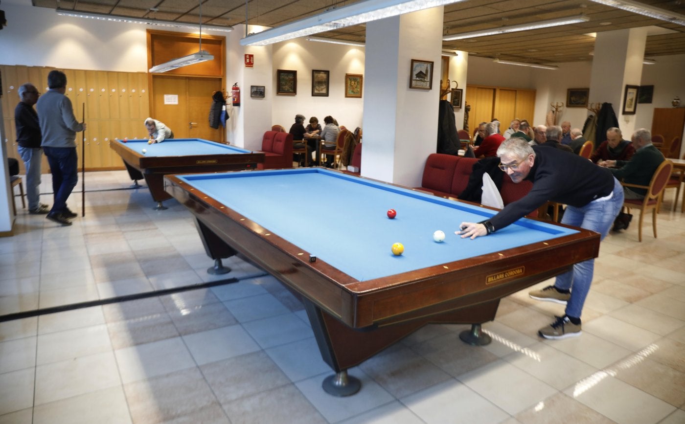 Zona de billares en la sede grupista ubicada en Begoña.