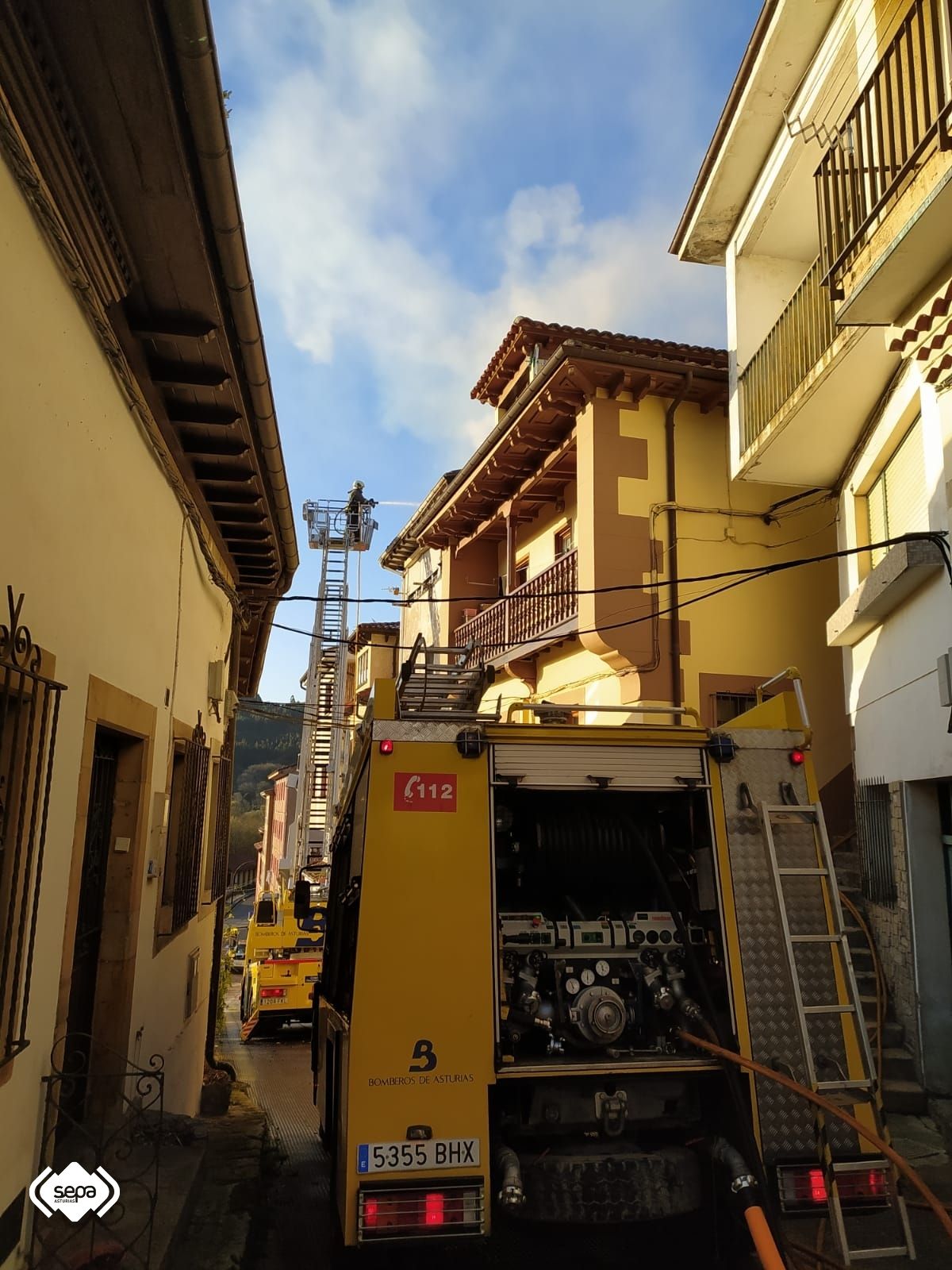 Extinguido un incendio en una vivienda de Colunga