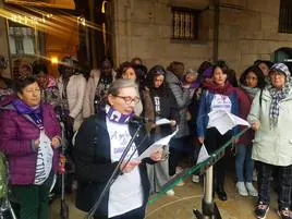 Mensajes reivindicativos por el Día de la Mujer.