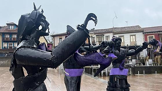 El feminismo tiñe Asturias de morado: las imágenes del Día de la Mujer por concejos