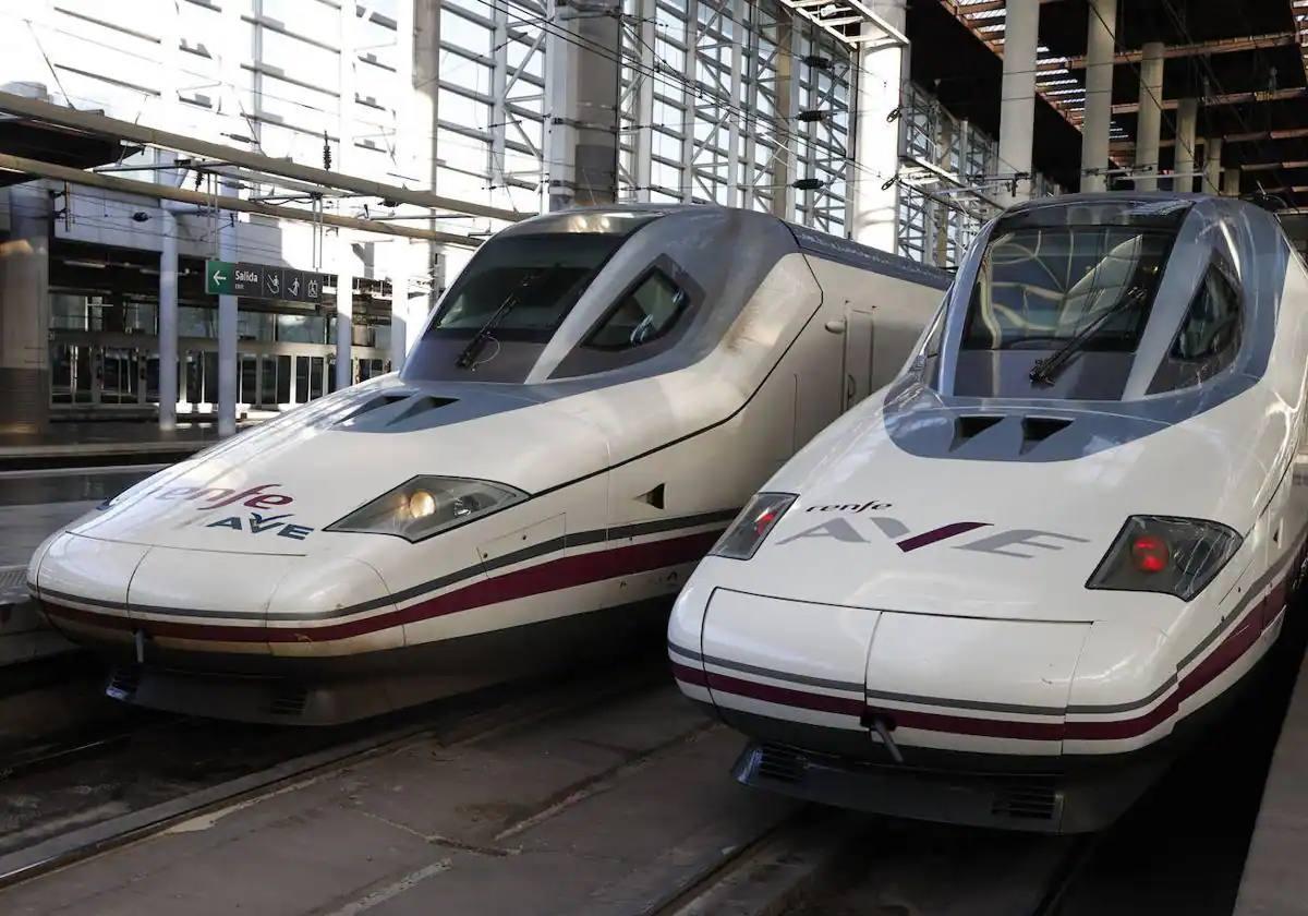 Trenes de AVE de Renfe.