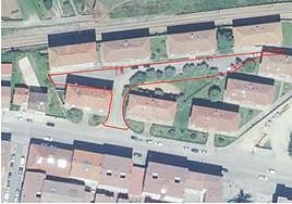 Imagen facilitada por el Ayuntamiento en la que se delimita en rojo la zona en la que se actuará.