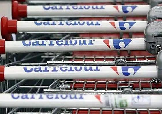 Carros de la compra de Carrefour.