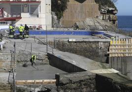 Las obras en el Club de Regatas de Gijón