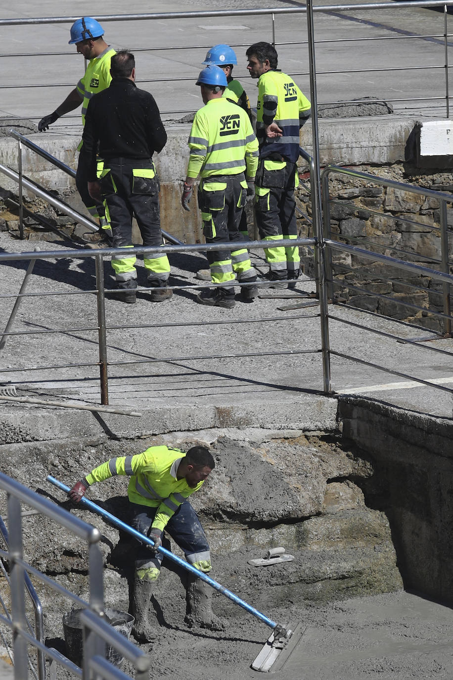 Las obras en el Club de Regatas de Gijón