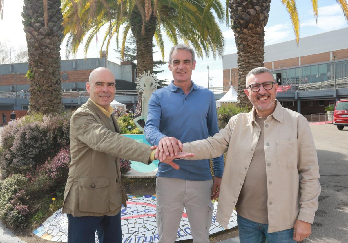 Los candidatos Joaquín Miranda, Luis Mitre y José Carlos Fernández Sarasola posaron para EL COMERCIO este sábado en Las Mestas.