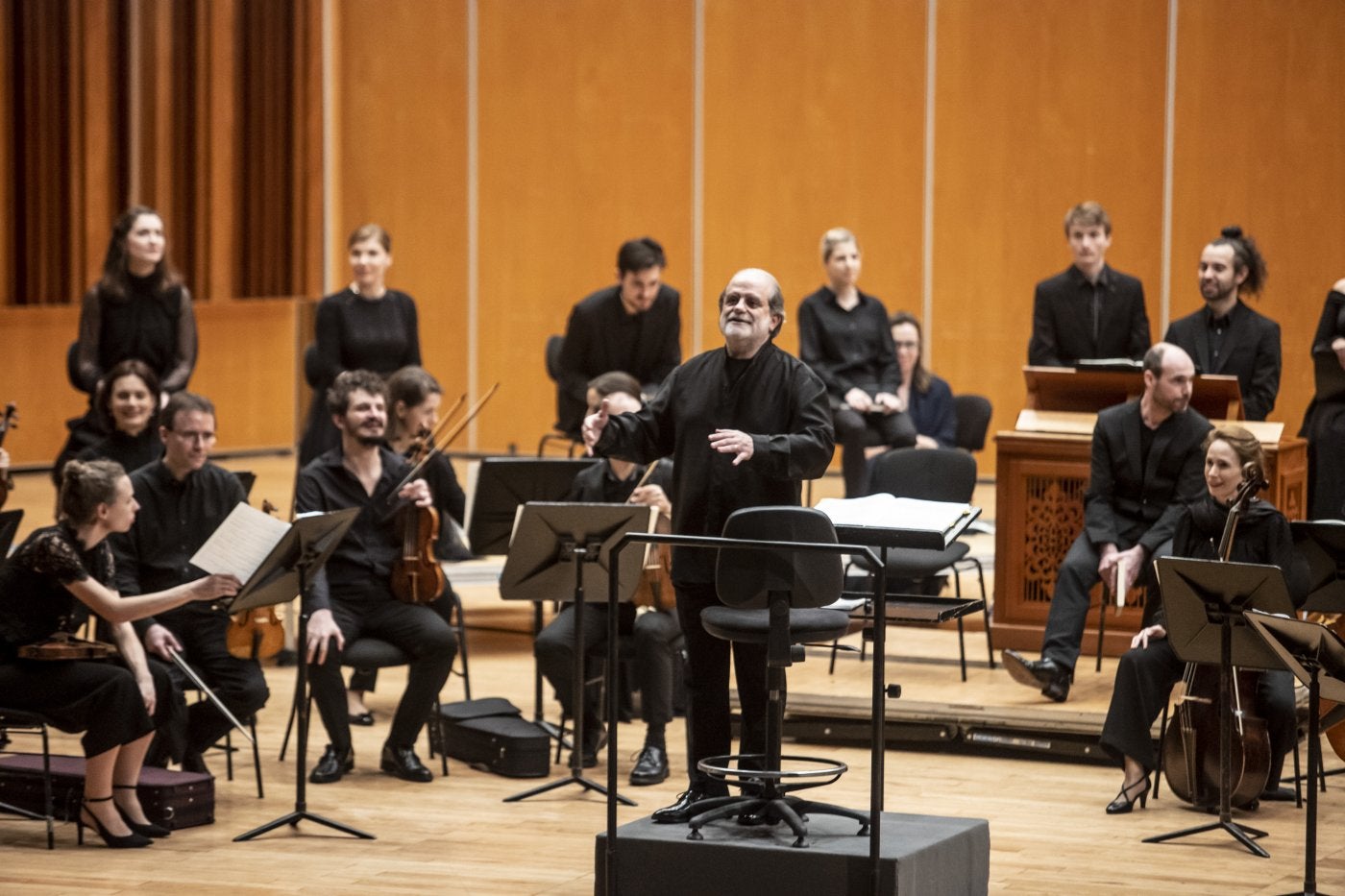 Andrea Marcon dirigió este recital que se ganó el aplauso del respetable.