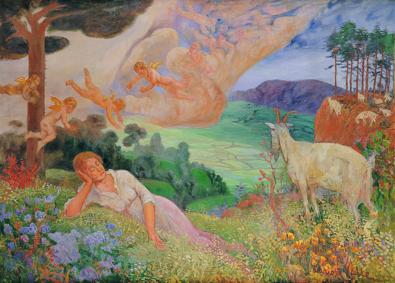 Evaristo Valle. 'El sueño de la pastora', 1919.