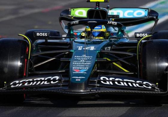 Fernando Alonso durante el GP de Australia.