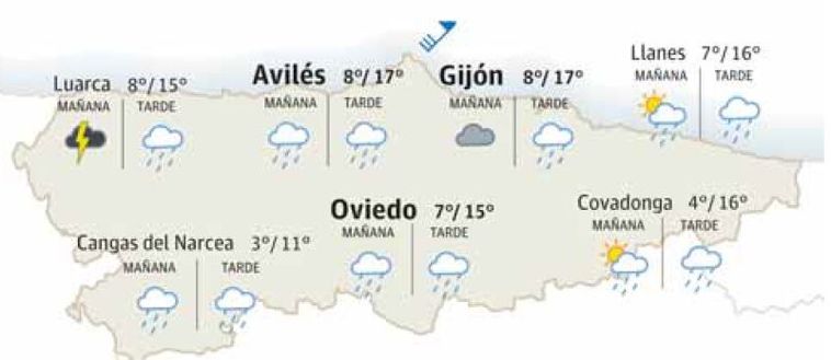 El tiempo que hará en Asturias este jueves 28 de marzo