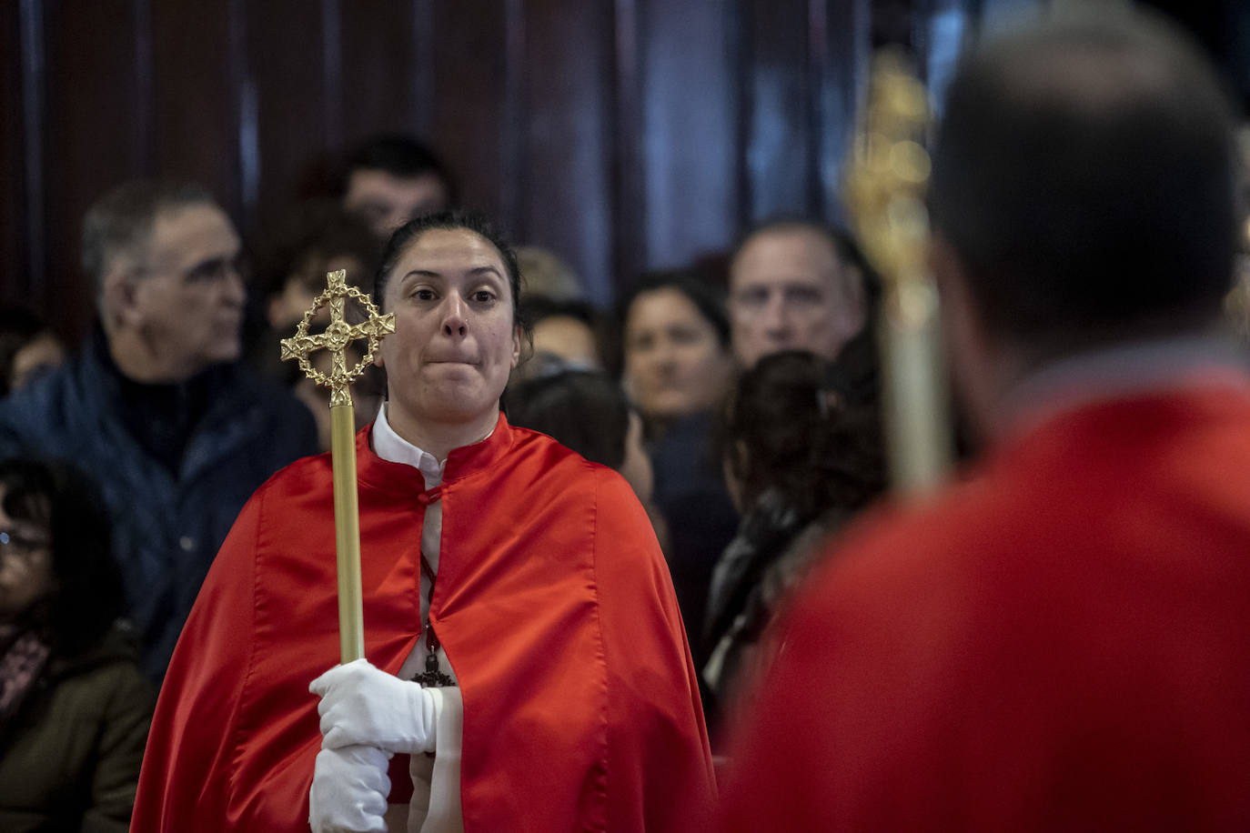 Jesús Cautivo procesiona dentro de la basílica de San Juan