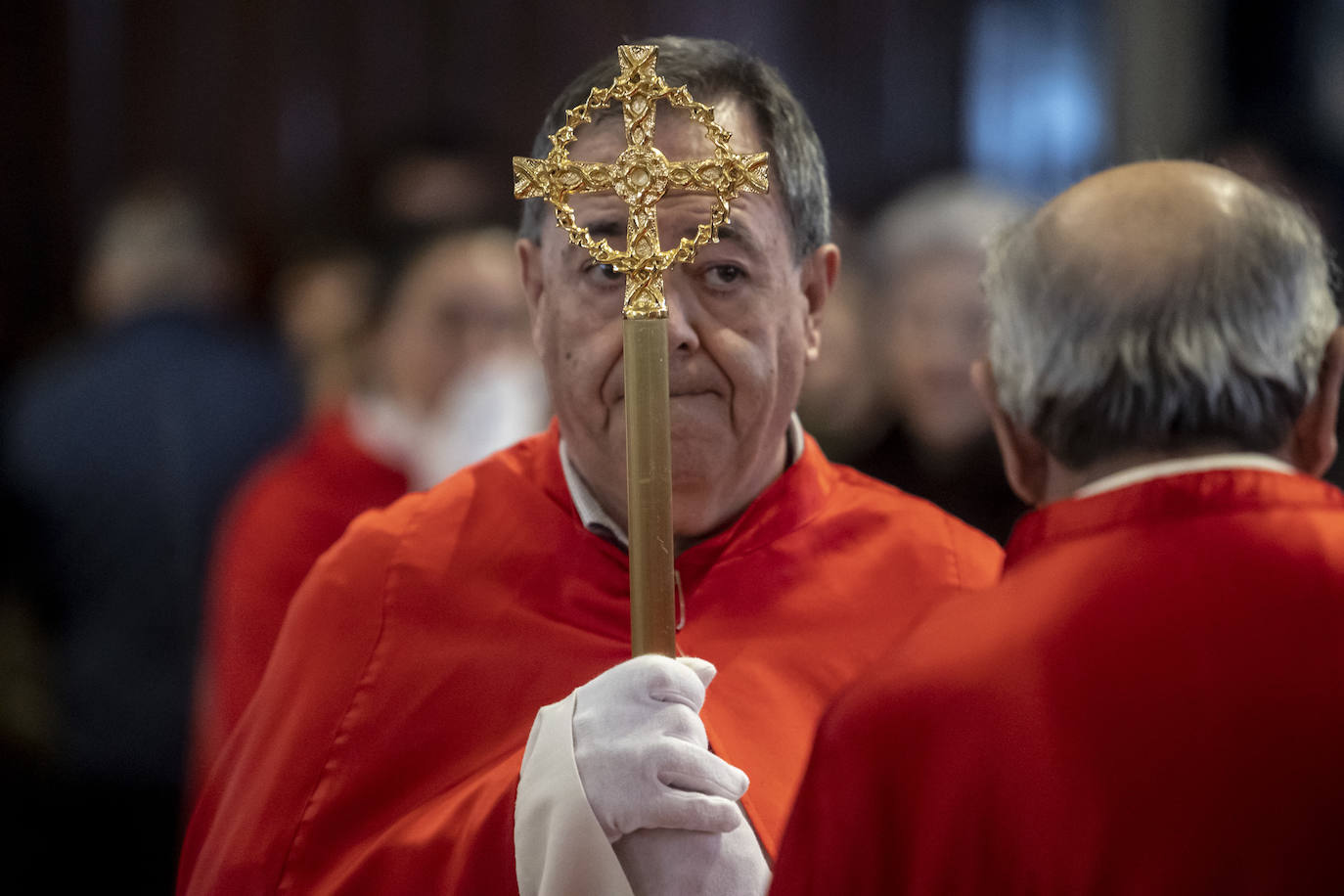 Jesús Cautivo procesiona dentro de la basílica de San Juan
