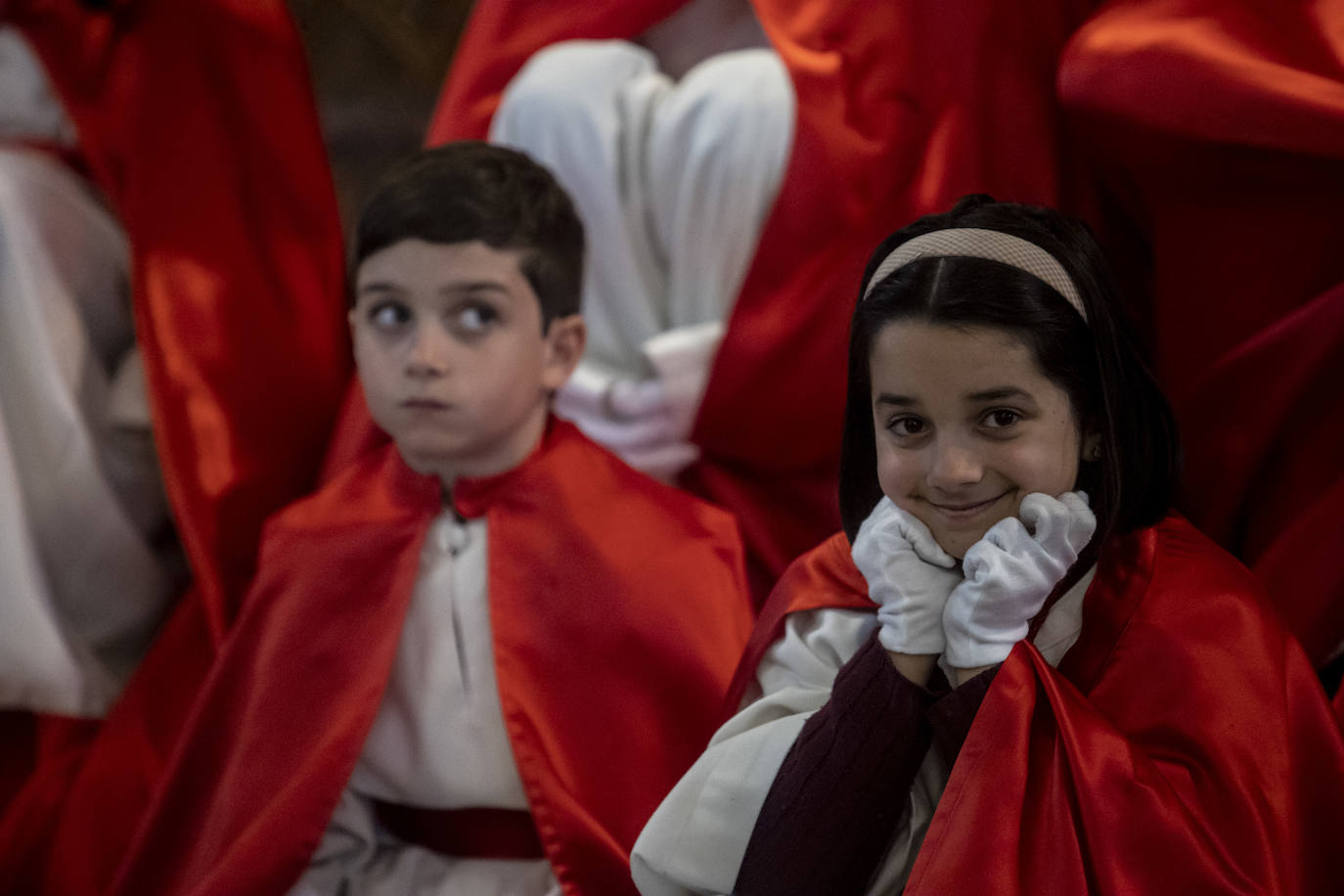 Jesús Cautivo procesiona dentro de la basílica de San Juan