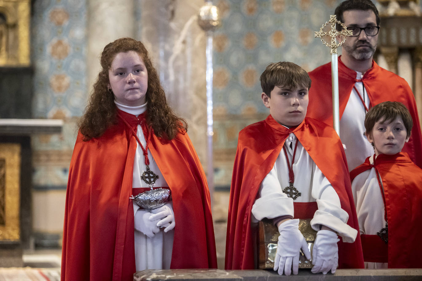 Jesús Cautivo procesiona dentro de la basílica de San Juan