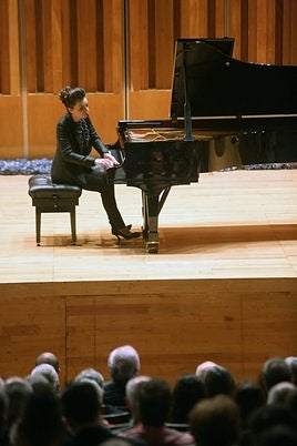 La pianista Yulianna Avdeeva, ayer en el Auditorio.