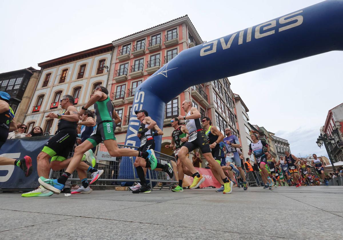 Las imágenes que deja la primera jornada del Duatlón en Avilés