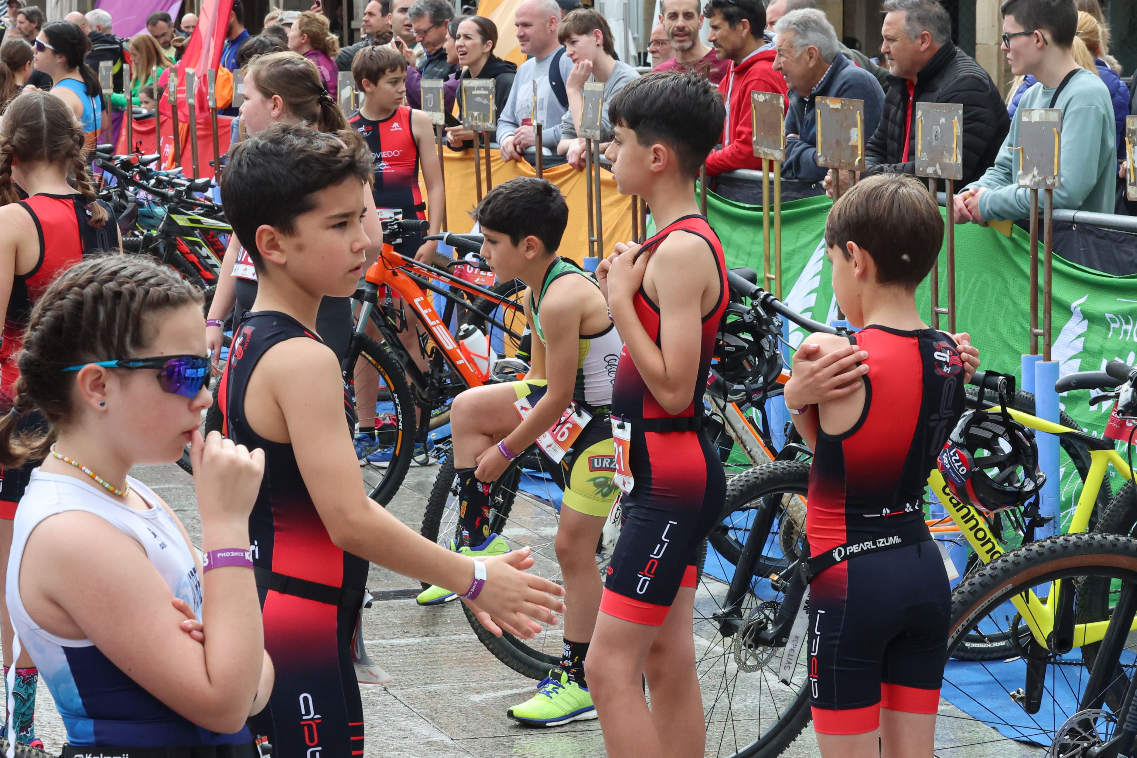 Las imágenes que deja la primera jornada del Duatlón en Avilés